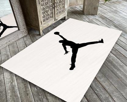 Air Jordan Rug, Jump Man Carpet, Sneaker Room Decor, Michael Jordan Mat, Sneaker Gift