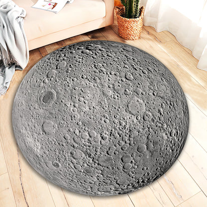 3D Moon Rug, Cosmos Decor, Space Room Carpet, Children Play Mat, Home Decor
