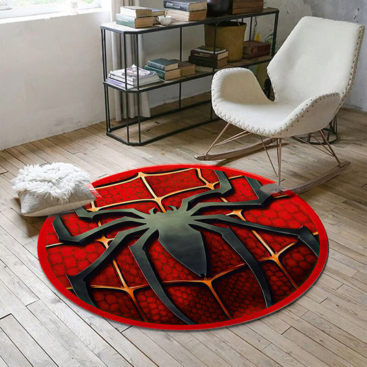 Spiderman Symbol Rug, Kids Room Carpet, Avengers Decor, Super Hero Mat, Avengers Gift