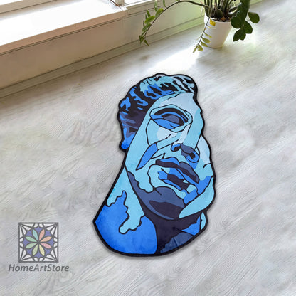 Statue of David Rug - Abstract Decor Minimal Home Carpet and Office Mat