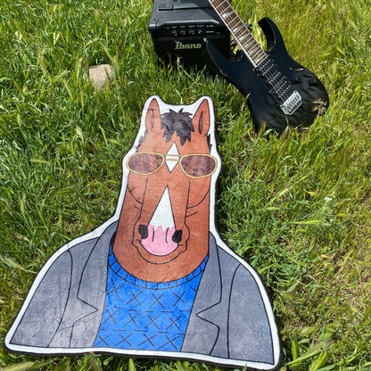 BoJack Horseman Rug, Animated Funny TV Show Carpet, Adult Cartoon Mat, BoJack Decor