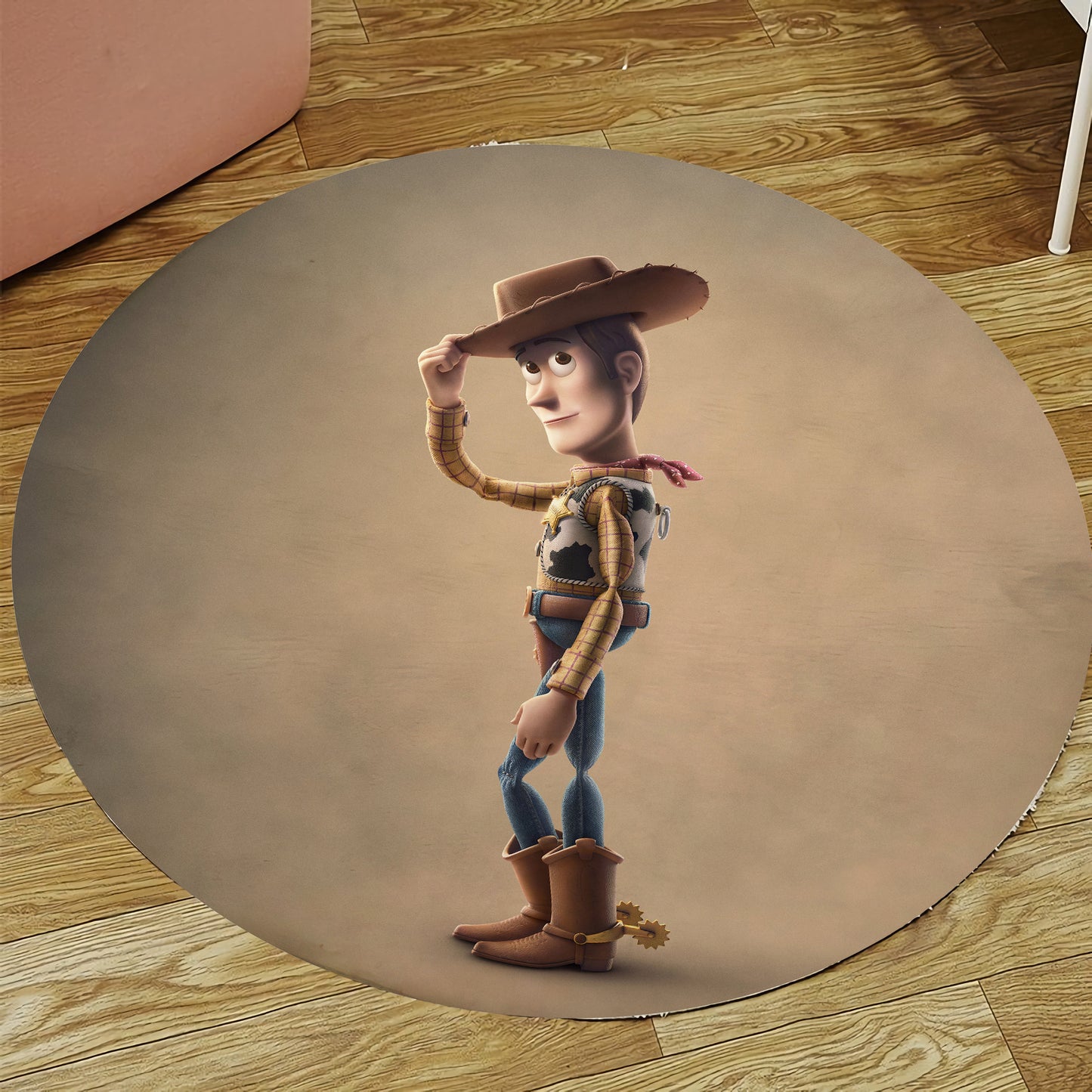 Toy Story Rug, Sheriff Woody Patterned Carpet, Cartoon Decor, Nursey Play Mat, Kids Room Rug
