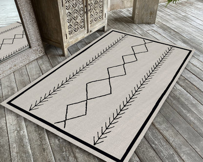 Scandinavia Rug, Tribal Art Decor, Living Room Carpet, Bohemian Rug, Ethnic Mat