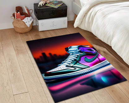 Air Jordan 1 Rug, Sneaker Carpet, 3D Jordan Decor, Basketboll Lover Mat, Sneaker Room Rug, Jordan Gift